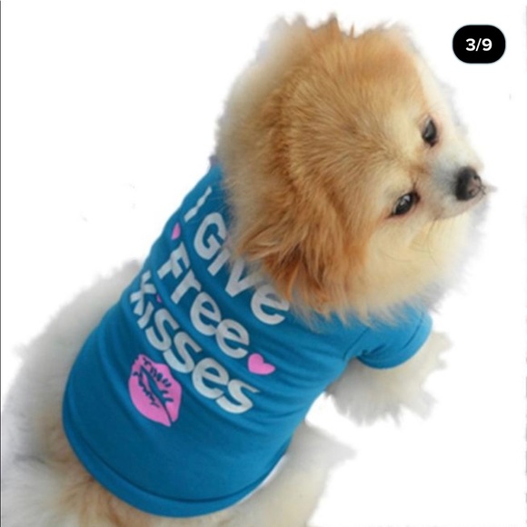 NWOT Born To Be Loved Blue T-Shirt For Small Dogs or Puppies - Picture 5 of 6